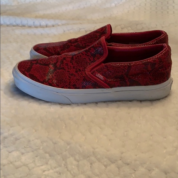 pebble snakeskin vans